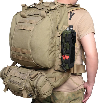 Molle Water Bottle Pouch Radio Holster Waist Pack Outdoor Sport Fishing Camping Hunting Hiking Travel Canteen Kettle Holder Bag