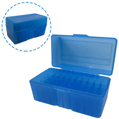 Tactical 50 Round Rifle Ammo Box Flip-Top Carrying Ammo Box for 243 .308 Win 7.62x51mm Nato 220 Swift Hunting Accessories