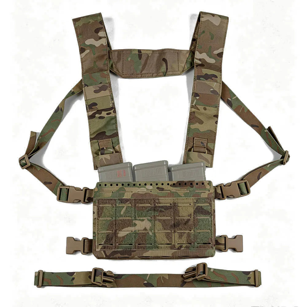 Tactical Chest Rig MK5 Micro Fight Chassis MKV Fit 5.56 M4 AR15 Mag Pouch Adjustable MOLLE Airsoft Hunting Vest Chest Rig Gear