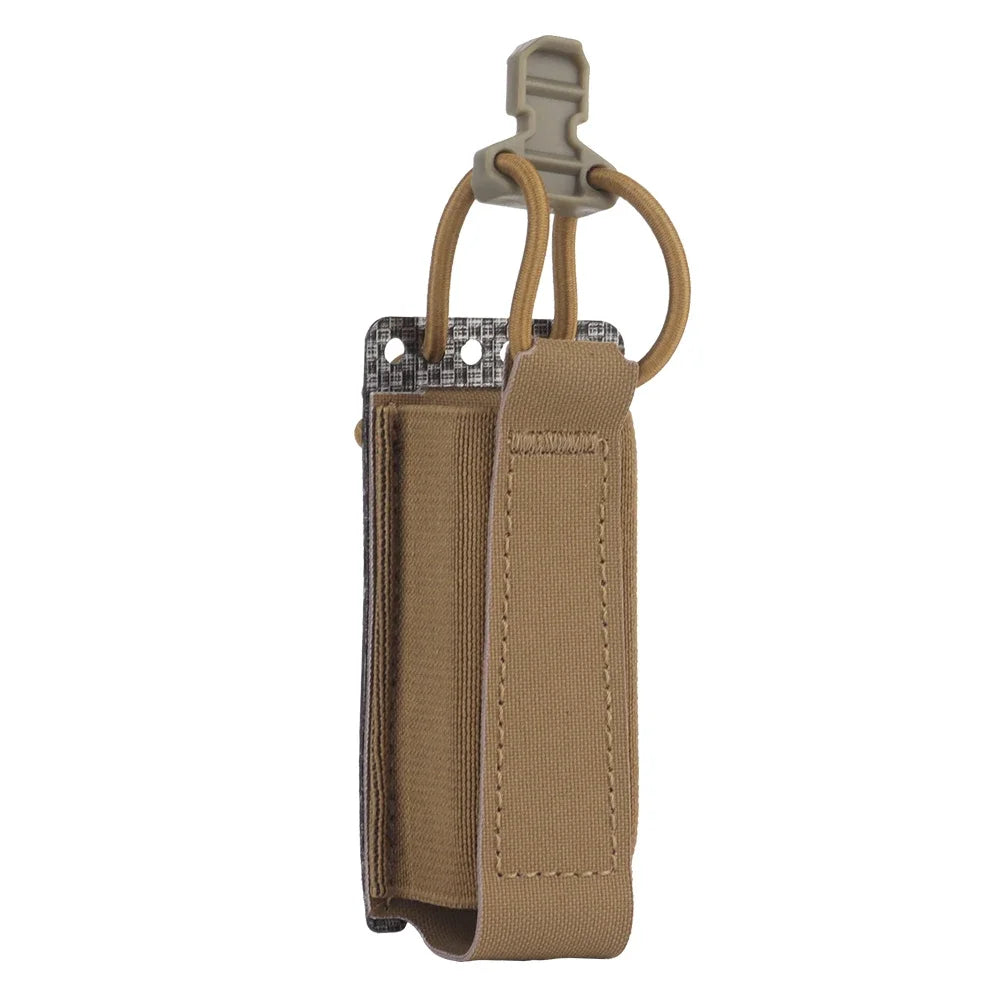 Tactical 9mm Magazine Pouch Elastic Single Pistol Mag Pouch Quick Release for G17 19 M9 SIG P226 Universal Pistol Mag Holder