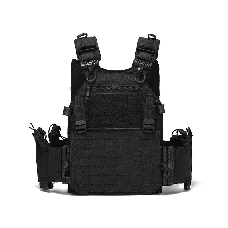 H New Combat Vest 6094 Quick Release Lightweight Laser Cut Tactical Vest Black Gear Carry Hunting Tactical Vests