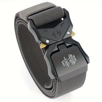 2026 New Tactical Belt Buckle Quick Release Elastic Belt Casual Tooling Training Belt Men's Trousers Belt