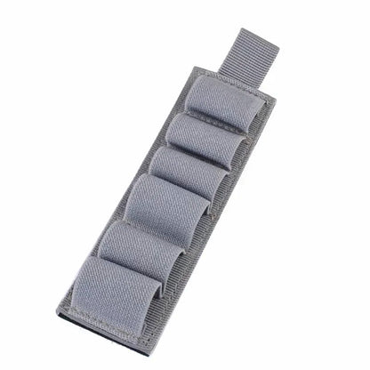 1PC Tactical Hunting Hook Loop 6 Rounds Shell Holder Shotshell Insert Card Strip With Adhesive Back For 12 Gauge