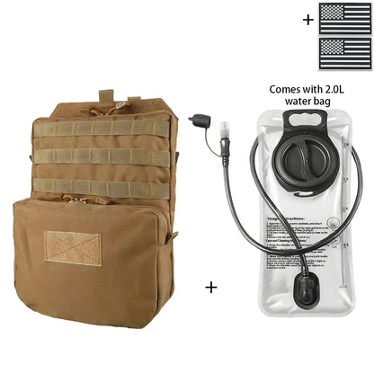 Outdoor Hunting Water Bag Set 2L Large Capacity Drinking Water Bag Portable Water Storage Bag for Hiking and Cycling