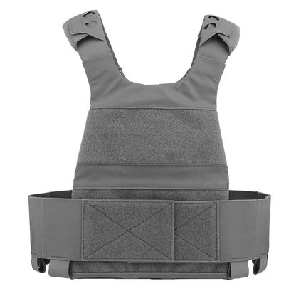 Wosport FCPC Plate Carrier Lightweight Cordura Tactical Vest with Velcro Panels Elastic Side Cummerbund 25mm Buckle for Airsoft