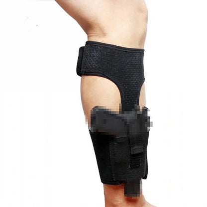 Outdoor sports ankle holster leg buttstock left and right foot hidden leg holster elastic pistol bag hunting accessories bag