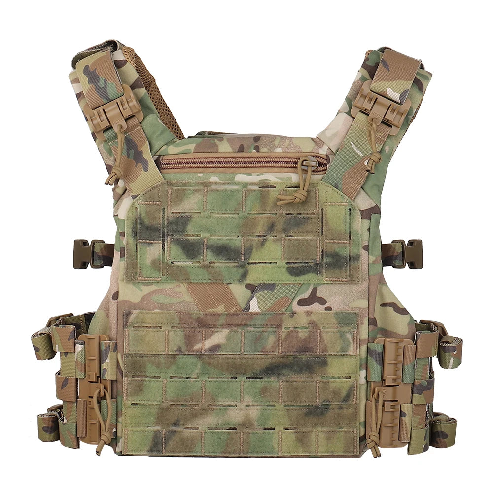 Tactical K19 Vest Full-Size Tactical Plate Carrier Hunting Shooting Protective Vest Adjustable Waist Size Molle System for Mag