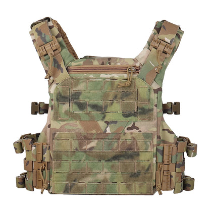 Tactical K19 Vest Full-Size Tactical Plate Carrier Hunting Shooting Protective Vest Adjustable Waist Size Molle System for Mag