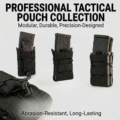OPHIDANTAC 9MM 5.56 Magazine Pouches Tactical AK AR M4 AR15 Single Magazine Bag Rifle Molle Mag Holster Pouch Hunting
