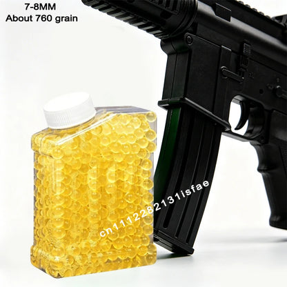 S2-Super Tough Squeezeproof Frosted Transparent EVA Pellets Uniform Full 50000Pcs 7-8mm 14+ Adult Wargame Spare Ammo