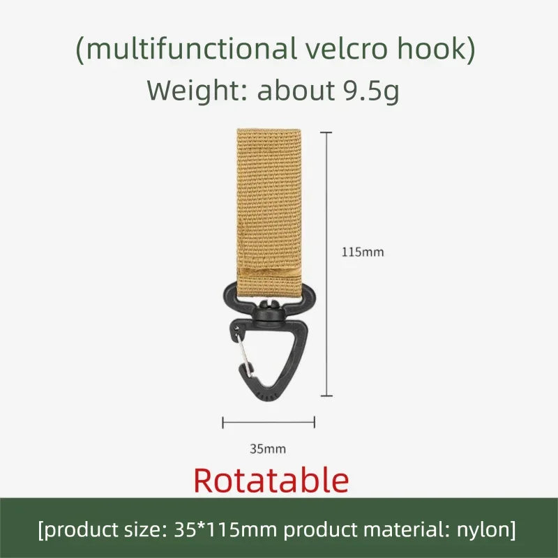 Outdoor Nylon Carabiner Key Hook MOLLE Webbing Buckle Belt Buckle Hanging Camping Climbing Backpack Accessories XKHWGJ02