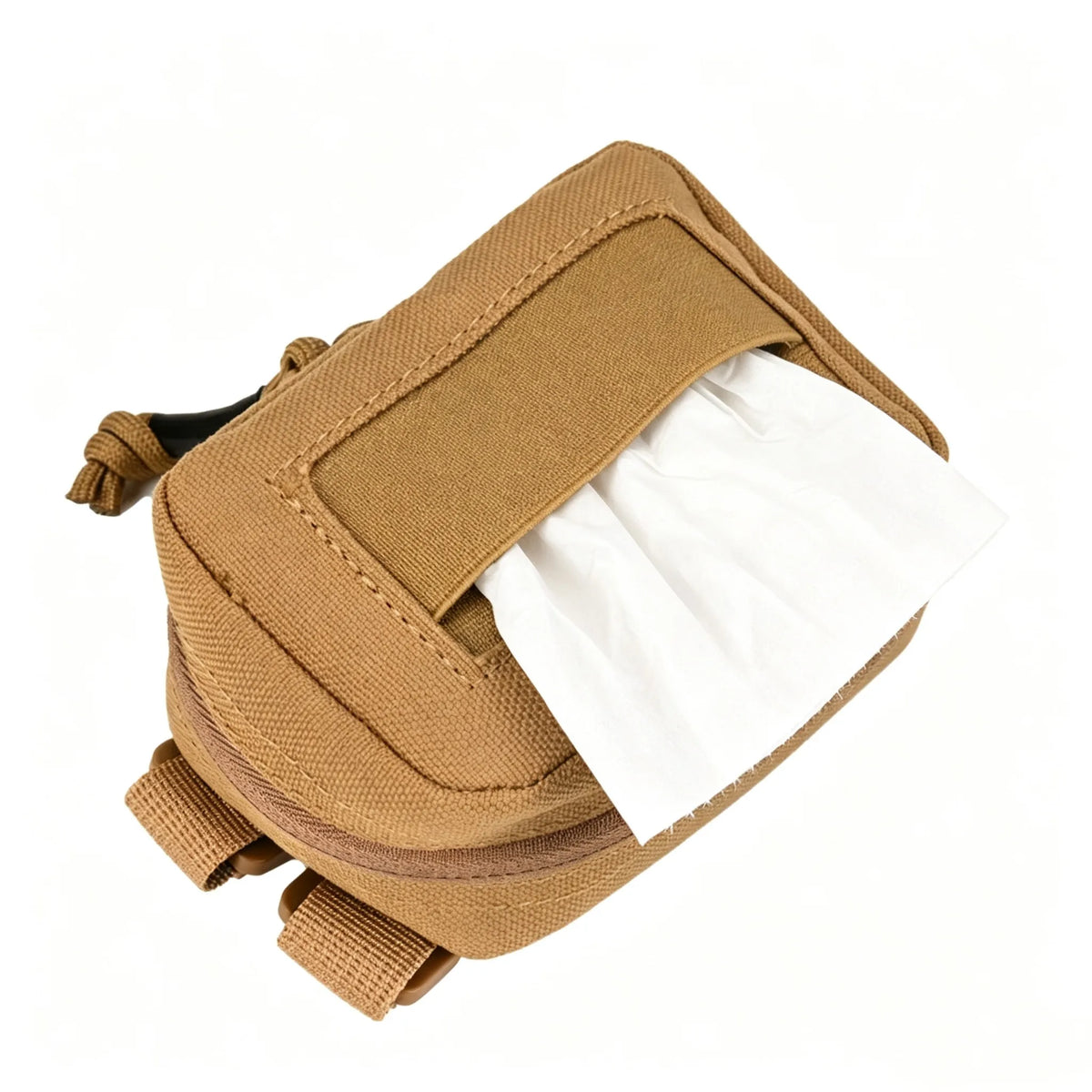 Tactical MOLLE Medical Glove & Utility Tissue Dispenser Pouch for Hunting Camping Hike First Aid Daily Backpack Carry Gear