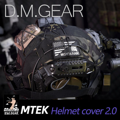Dmgear Mtek Helmet Cover Mesh Tactical Helmet Protective Gear Hunting Equipment Airsoft Hunt Accessory Outdoor WarGame Sports