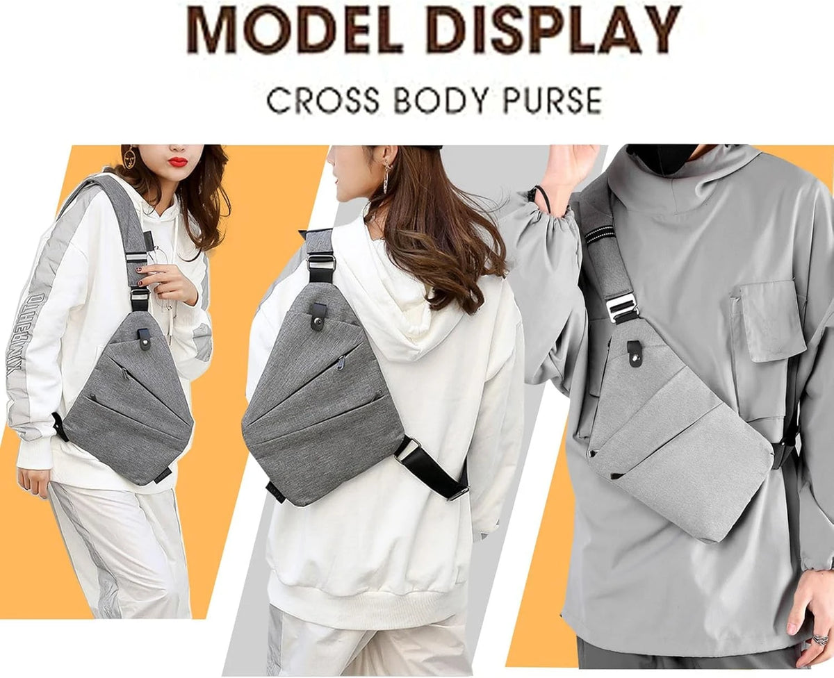 Multifunction Carry Anti Theft Travel Bag for Women Anti Theft Bag Men Fashion Sling Bag Travel Crossbody Bag for Women