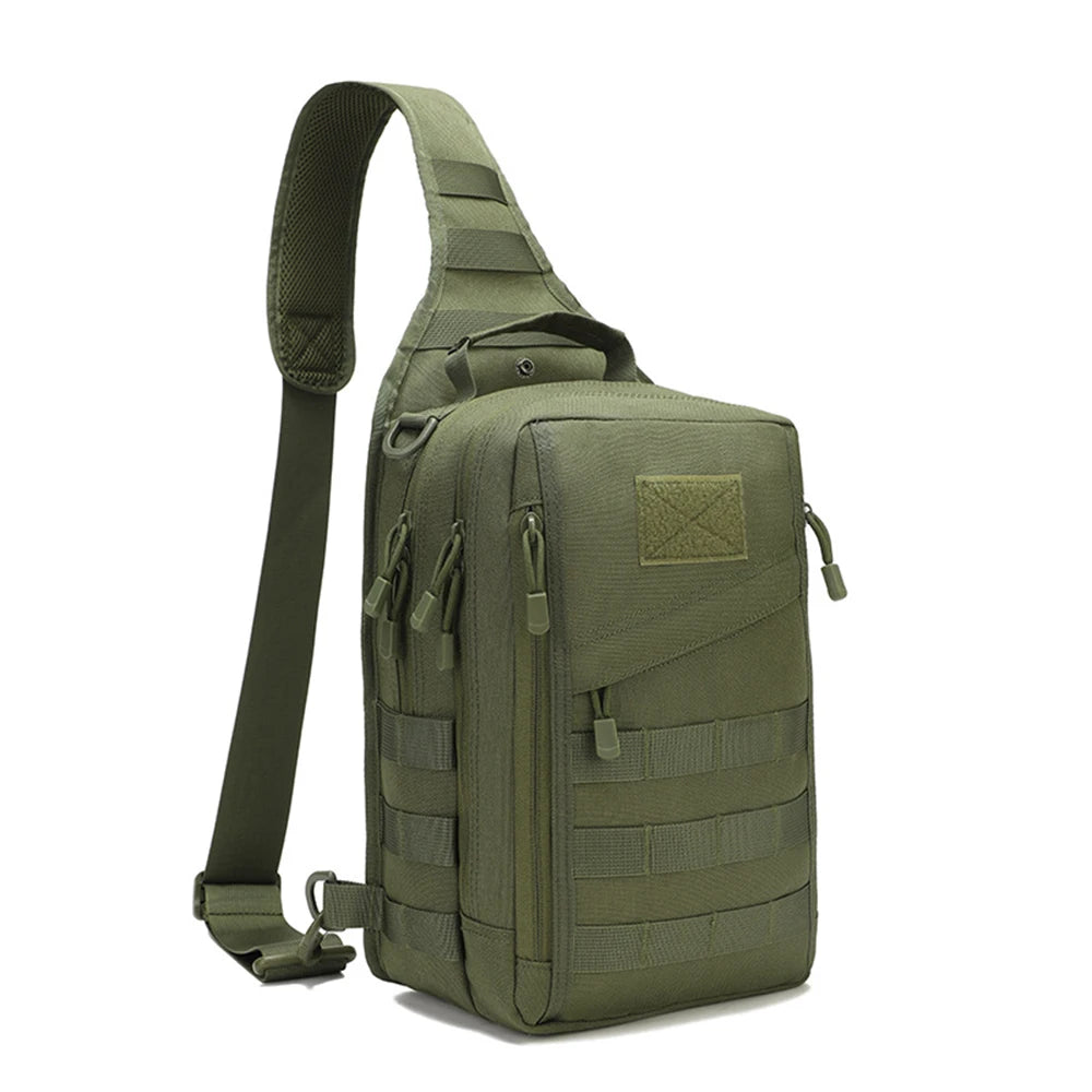 Tactical Sling Backpack Concealed Carry Gun Holster Pistol Bag Molle EDC Crossbody Bag for Outdoor Camping Travel Hiking