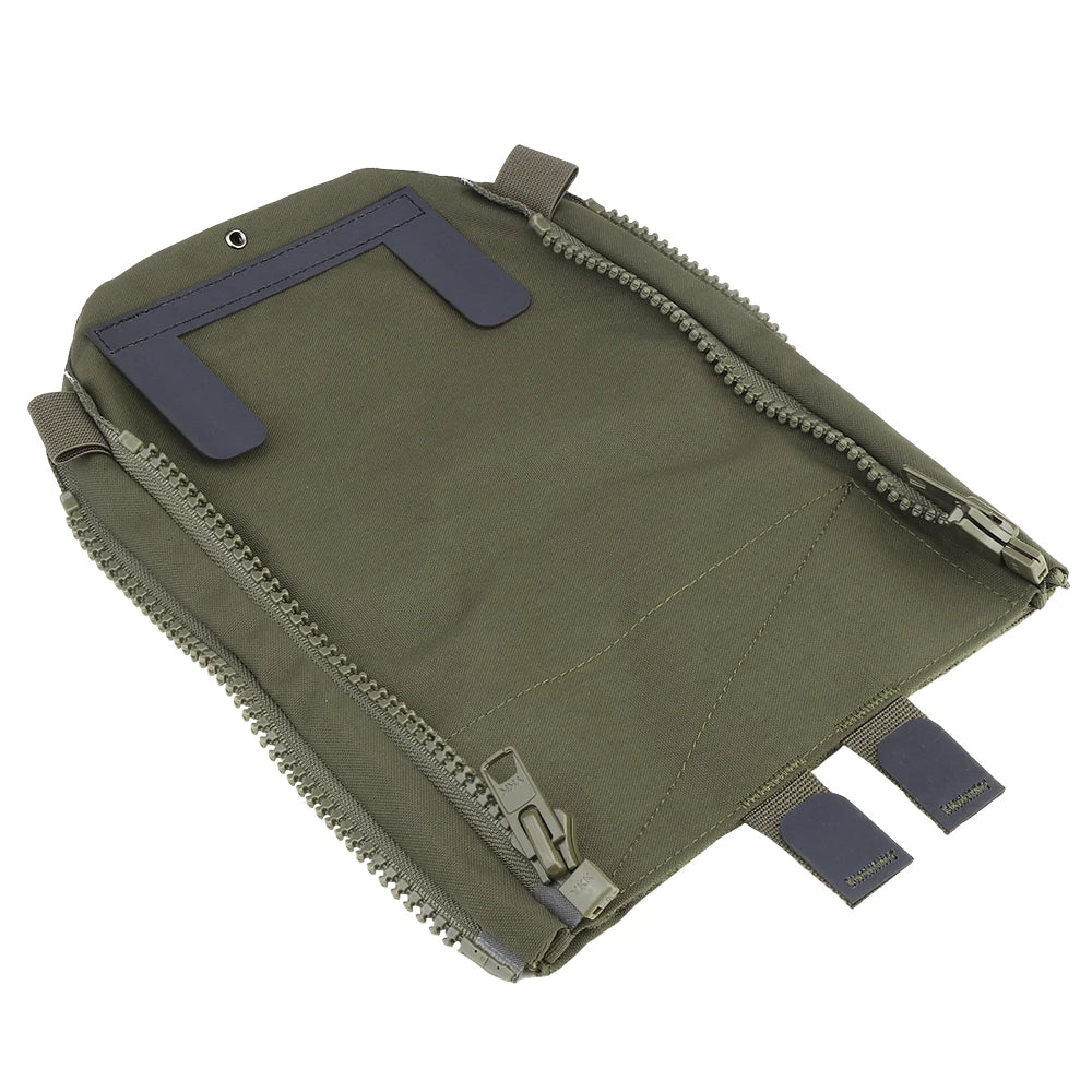 Tactical V5 FCPC Back Panel Water Bag with Side Zipper Airsoft Plate Carrier MOLLE Adapter Hunting Airsoft Gear