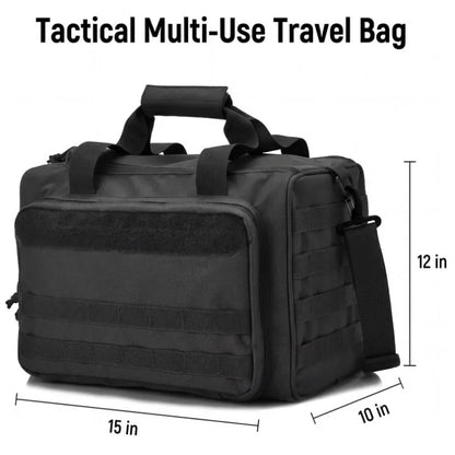 Tactical Gun Range Bag Molle System Pistol Case Storage Pouch Outdoor Hunting Nylon Shoulder Pack for Shooting Rifle