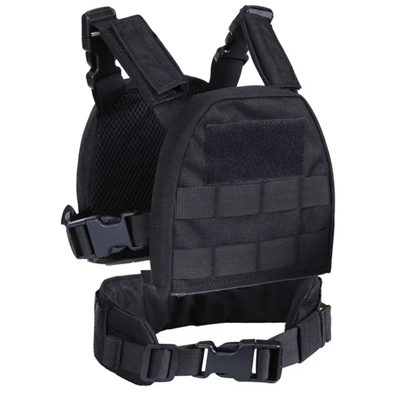 Tactical Kids Chest Rig Vest  Airsoft Hunting  Molle Plate Carrier Vest Camouflage Combat Gear Vests for Children