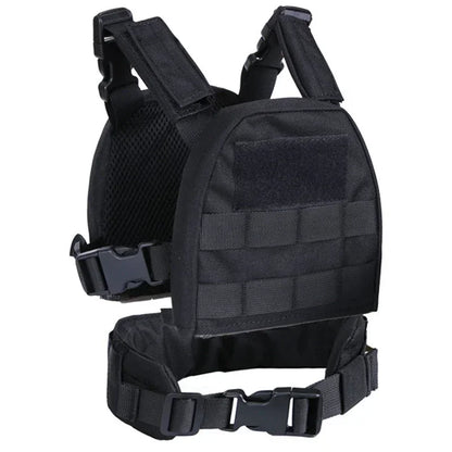 Tactical Kids Chest Rig Vest  Airsoft Hunting  Molle Plate Carrier Vest Camouflage Combat Gear Vests for Children