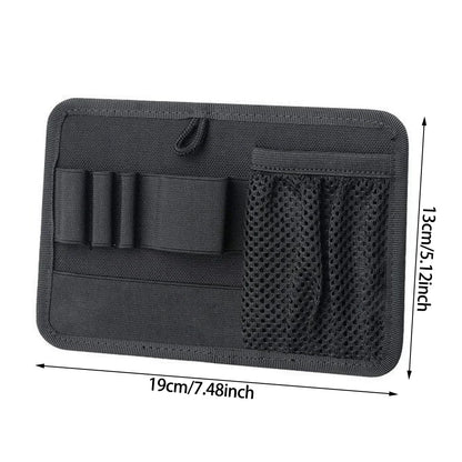 Tactical EDC Mesh Storage Pouch Hook Fasteners Modular Panel Organizer Adhesive Backboard Backpack Vest Expansion Accessory Bag