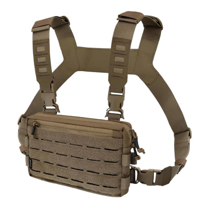 1000D Nylon Tactical Chest Bag Wear-resistant EDC Chest Pack Hip-hop Streetwear Travel Chest Rig for Camping Fishing Sports