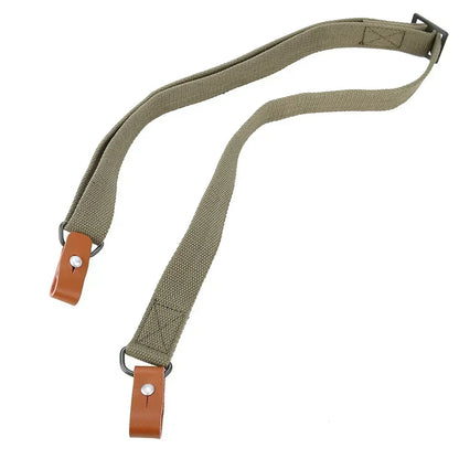 Adjustable Leather Two Point Rifle Sling Outdoor Shooting  Strap AK Airsoft Tactical Accessories Equipment