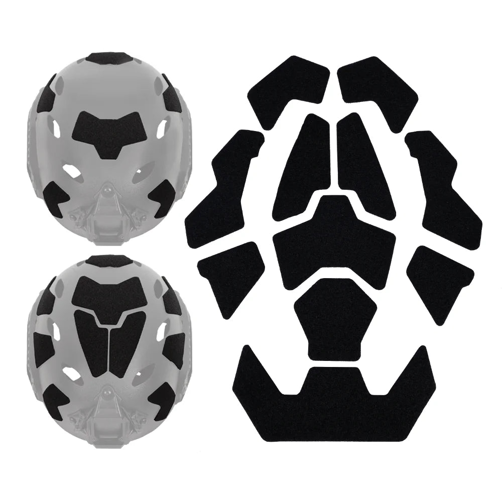 Tactical FAST Helmet Magic Sticker 11pcs Airsoft Helmet Patches Hook and Loop Sticky for Hunting Shooting Accessories