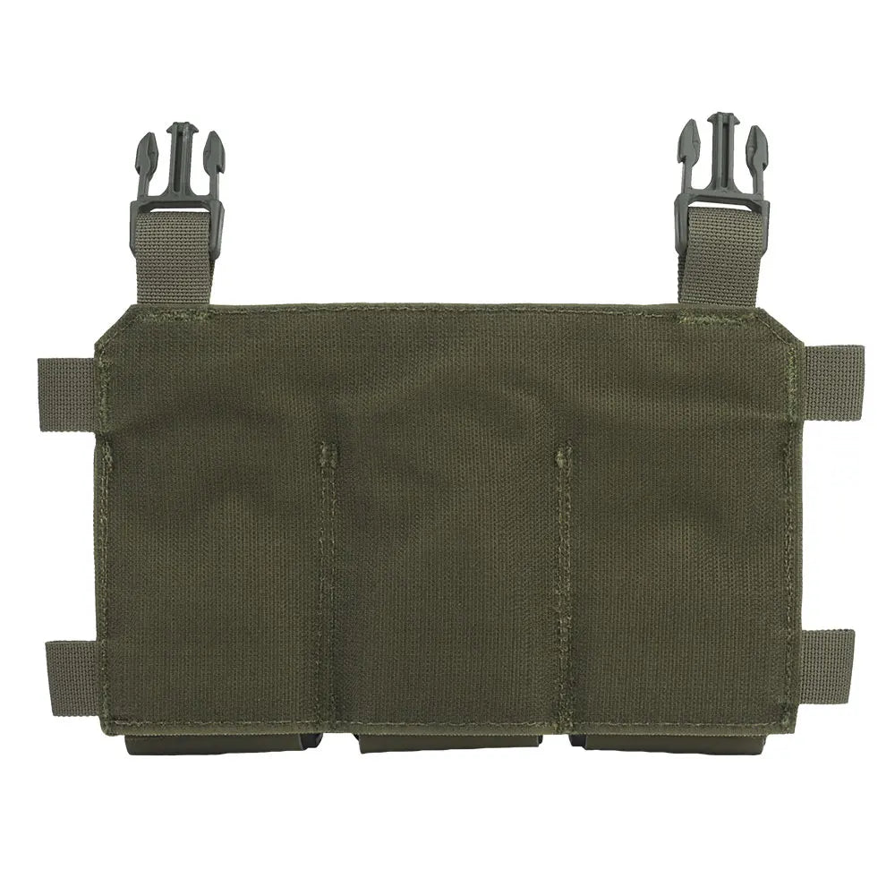 OPHIDIANTAC Insert buckle Triple mag Bag 5.56mm Tactical Rifle Airsoft AR15 M4 M4A1 AK mag bag with quick-pull insert plate