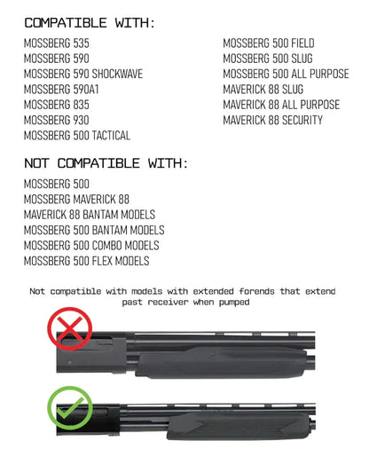 12GA Side Saddle Shell Holder  Compatible with Mossberg 500/590/Maverick 88/Shockwave Series