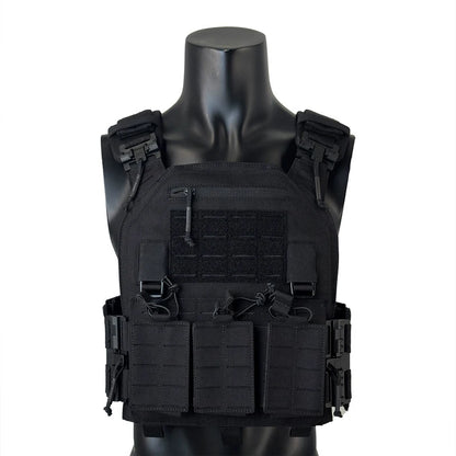 Wear-resistant Quick-Release Laser-Cut MOLLE System Outdoor Hunting Training Tactical Vest Made of Nylon Material