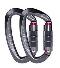 1pcs 25KN Professional Safety Carabiner D Shape Key Hooks Aluminum Climbing Security Master Lock Outdoor Ascend Camping Tools