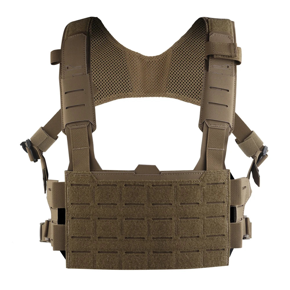 K Style Tactical Modular Chest Rig, Scalable MOLLE Front Panel Harness for Outdoor Hunting, Airsoft and Training