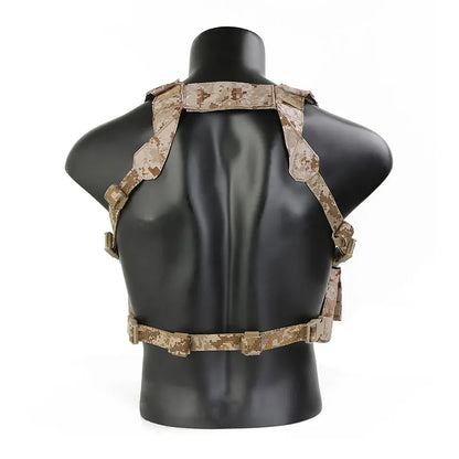 Emersongear Easy Chest Rig Vest Combat Recon Vest with Magazine Pouch Airsoft Hunting Paintball Vest Nylon EM7450