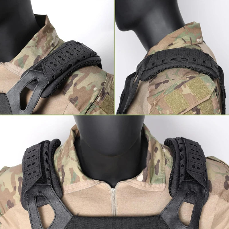 Tactical Shoulder Pad Strap Cushion Non-Slip Breathable EVA Foam Outdoor Hiking Backpack Shoulder Protector For Men