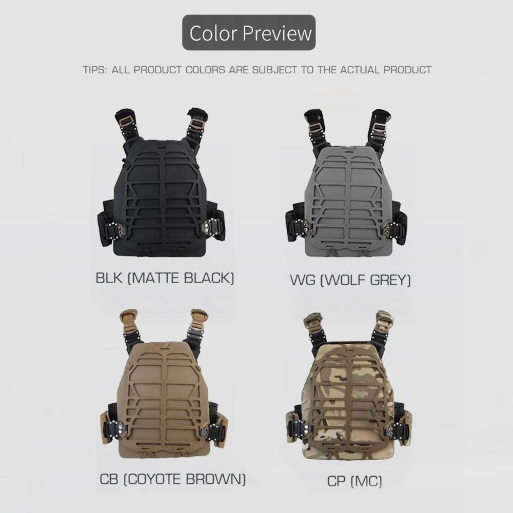 Modular 3D Tactical Armor,Paintball Vest, Airsoft Protective Plate Carrier, Quick Release PFM Outdoor Hunting Vest Training Gear