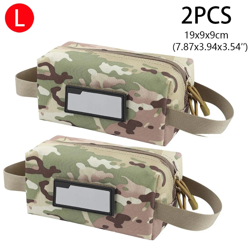 1/2Pcs Cartridge Pouch Ammo Bag 1000D Bullet Carrying Pouch Ammunition Storage Case EDC Tool Bag Multi-Function Handbag