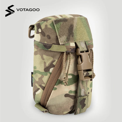 VOTAGOO Tactical IFAK Pouch – MOLLE Medical Bag & Miscellaneous Pouch, Military Fan Vest Expansion with Waist Bag