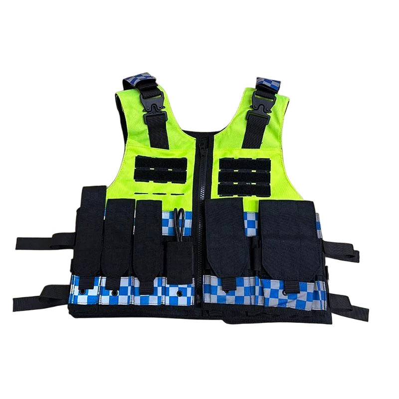 Fluorescent Armor Raccoon Patrol Reflective Men's Tactical Vest Quick Reaction Combat Vest  Anti Stab Clothing