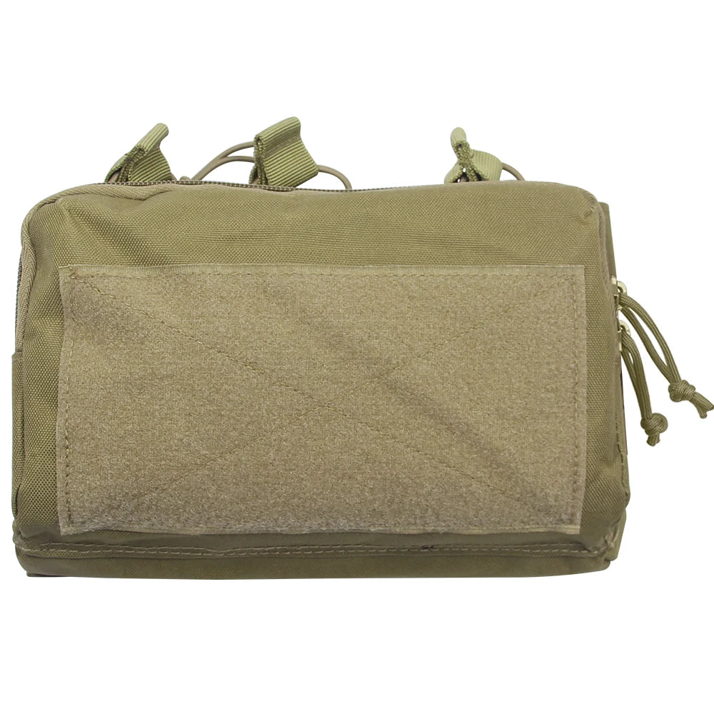 Tactical Triple Magazine Pouch Double Layer Molle Admin Pouch Quick Access Open Up Design for M4 M16 PMAG AK Hunting Accessories