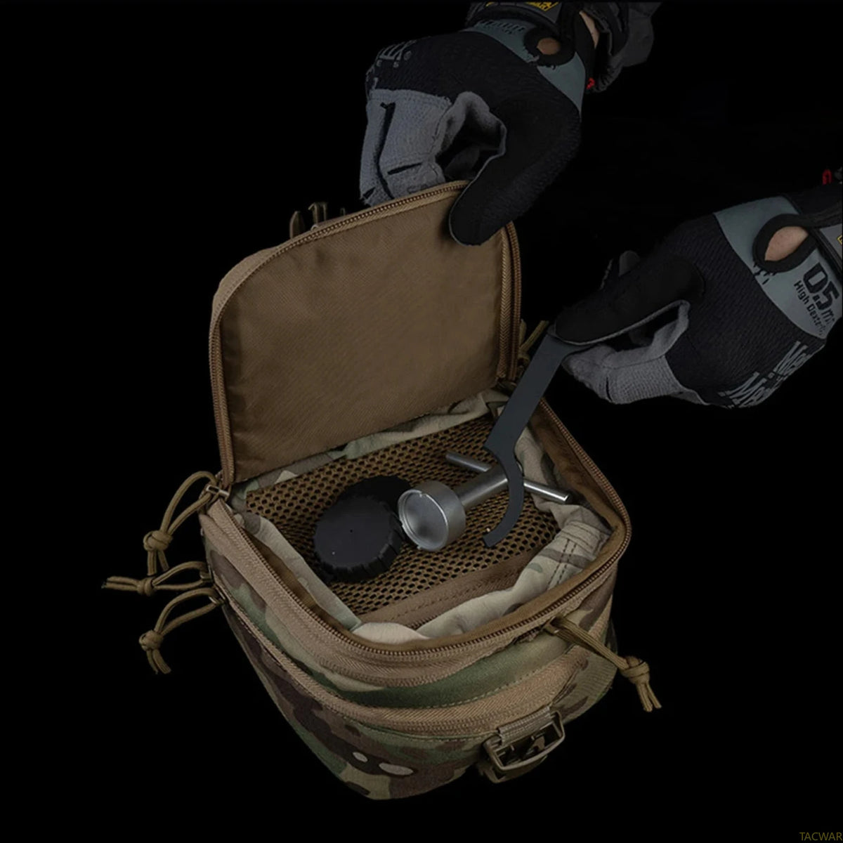 Tactical NVG Pouch for PVS-7/14/15/18/23/31/22/24/26,Airsoft Hunting MOLLE Padded Expandable Binocular Night Vision Carry Case