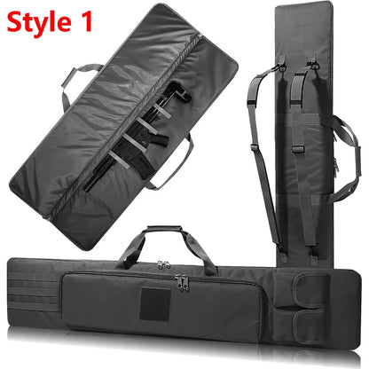 120cm Rifle Gun Case Soft Gun Bag Tactical Shotguns Storage Bag Rifle Carrier Pouch Hunting Gun Backpack for Shooting Range