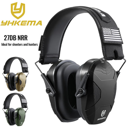 YHKEMA Shooting Ear Protection Safety Earmuffs Outdoor Hunting Noise Reduction Passive Hearing Protector for Huning