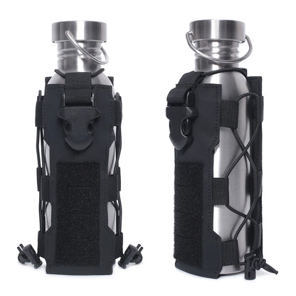 Outdoor Sports Molle Water Bottle Pouch Radio Canteen Cover Holster Waist Pack Hunting Hiking Travel Kettle Holder Bags