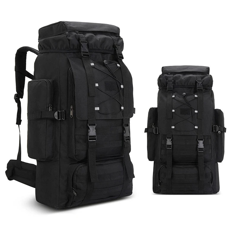 Large Camping Backpack Travel Luggage Bag 80L Men Hiking Climbing Mountaineering Shoulder Pack Molle Outdoor Tactical Rucksack