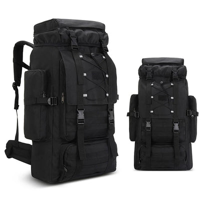 Large Camping Backpack Travel Luggage Bag 80L Men Hiking Climbing Mountaineering Shoulder Pack Molle Outdoor Tactical Rucksack