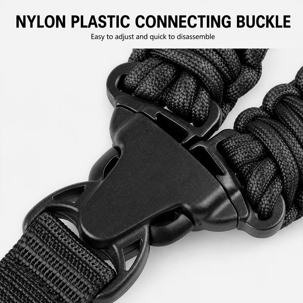 Single Point Sling Tactical Sling Adjustable Multifunctional Wear Resistant Nylon Shoulder Strap Outdoor Sports Hunting Harness