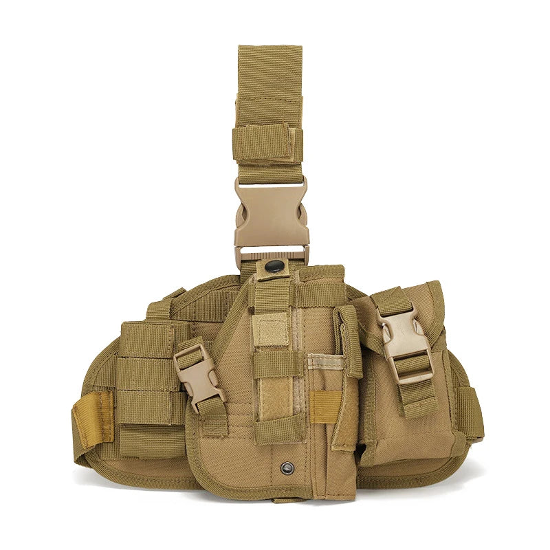 Universal Tactical Pistol Gun Leg Holster Multi-purpose Gun Holster Outdoor Camouflage Airsoft CS Leg Bag Hunting Accessories