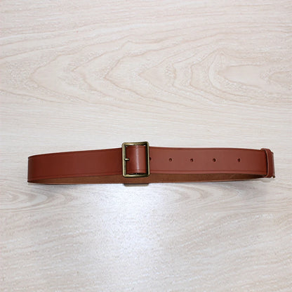 CHINESE ARMY PLA ARMED MILITARY TACTICAL OFFICER LEATHER BELT 120 length Field Suspenders X Strap Belt