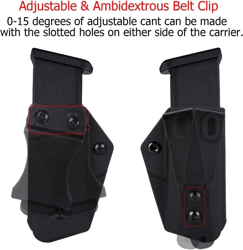 2 Pack Mag Carrier IWB/OWB Magazine Holster for G43X/48 Right & Left Hand Ambidextrous Concealed Carry