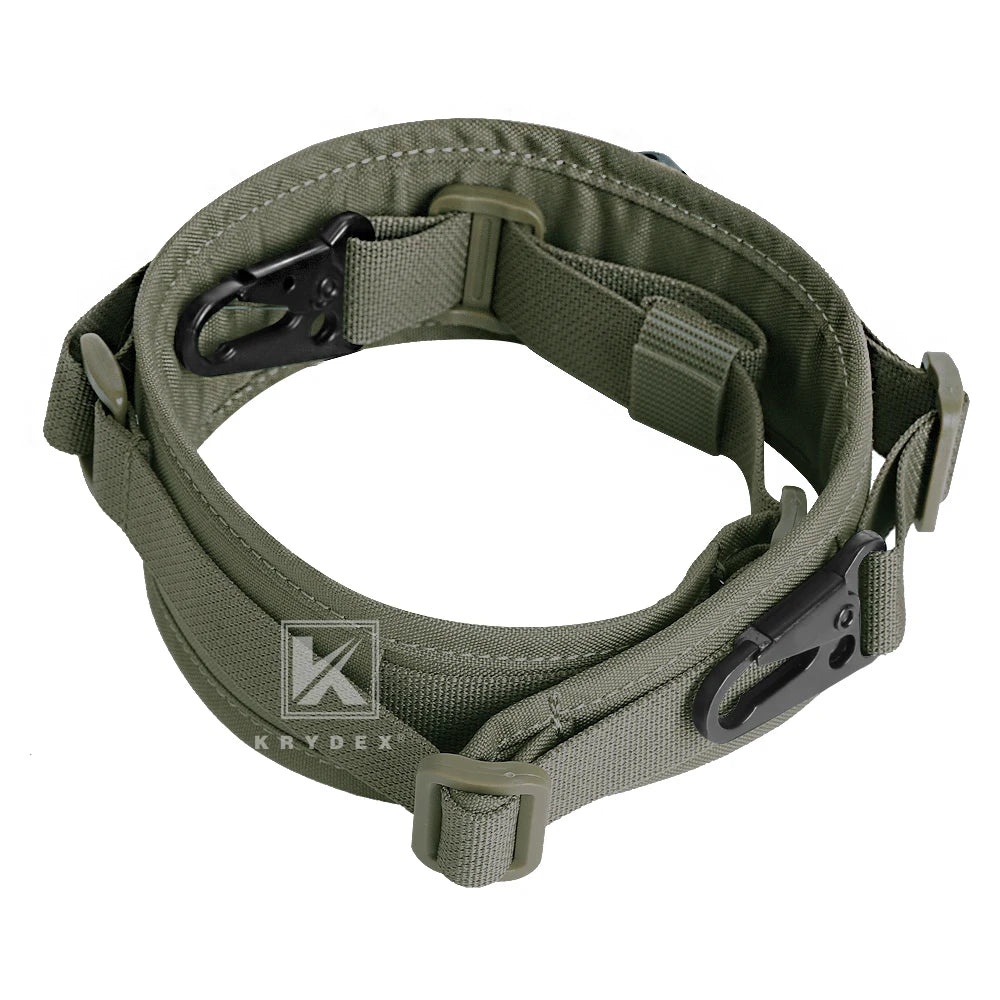 KRYDEX Tactical Modular Sling 2 or 1 Point Shoulder Strap 2.25'' Padded Quick Pull R-ifle Slingster Belt Hunting Accessories